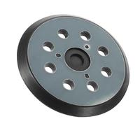 GLEAVI Plateau de Ponçage Disque de Support Noir 8 Trous Auto-agrippant en Aluminium pour Ponceuse Électrique pour Travail du Métal et Plastiques