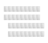 GLEAVI Protège-documents A4, pochette pour documents, lot de 40, PP transparent, imperméable, fermeture renforcée, pour agenda et journal, bureau et école