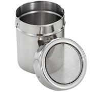 GLEAVI Saupoudreur en Acier Inoxydable 304 pour Poudre de Cacao et Épices, Tamis Perforé, Design Élégant et Gain de Place, pour Usage Domestique et Barbecue Extérieur