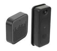GLEAVI Sonnette Vidéo Connectée sans Fil Wifi avec Vision Nocturne et Conversation Bidirectionnelle pour Maison et Bureau, Batterie 1000mah, Design Plastique Noir