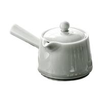 GLEAVI Théière Japonaise en Céramique Poignée Latérale Confortable, Design Simple et Surface Lisse, Service à Thé pour Mariages Utilisé avec Soin