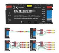 GLEDOPTO ESP32 WLED Contrôleur avec 4 sorties Ethernet Music Sound UART 20A Fusible Ingéniable pour WS2811 WS2812 SK6812 WS2815 Bande lumineuse RVB numérique adressable IC (618WL-4 sorties)
