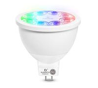GLEDOPTO ZigBee Pro Serie Ampoule E27, E14, GU10, Mr16, GU5.3 avec changement de couleur RGB-CCT blanc chaud (2200 K) et blanc froid (6500 K) en une pour passerelles et hubs (Mr16 4 W)