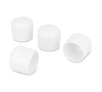 GleitGut 4 x Embouts Tube 25 mm Embout Pied de Chaise Blanc Capuchon Chaise
