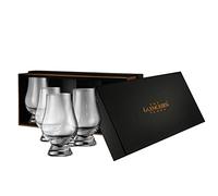 Glencairn - Lot de 4 verres à nez de dégustation de whisky - Boîte de présentation noire
