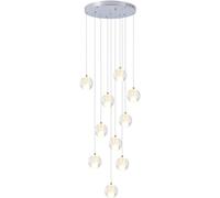 GLETSF Applique Murale en Bois, Longue Applique Murale avec Miroir intégré - Abat-Jour en Acrylique, Support d'applique LED, plafonnier, 60 cm