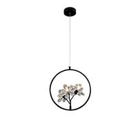 GLETSF Lustre LED Moderne Or/Noir, éclairage LED avec Bulles de Verre Transparent et Perles en Forme d'étoile, luminaire pour Salon, Salle à Manger, Chambre, B-15bubbles-Whitelight
