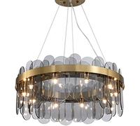 GLETSF Lustre Moderne à LED Star Bright, Suspension pour Salon/Salle à Manger, Ambiance Romantique et chaleureuse dans la Chambre, lumière Chaude - Noir, 15 Bulles