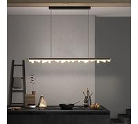 GLETSF Lustre Moderne LED de Luxe Or/Violet 15/6 Sources Lumineuses, chaîne réglable, Imitation Jade + Verre + Cristal, Chambre, Salon, Villa Chan.