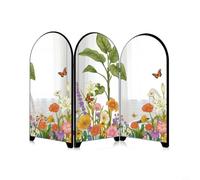 Glewi Écran miroir en acrylique de style chinois, séparateur de pièce décoratif de 2 mm pour bureau, élégant pour décoration de fusion pour l'affichage de bureau à domicile (PF-JN-XFB106)