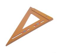 Glewi Équerre de travail du bois 2 en 1 avec curseur de positionnement, règle triangulaire réglable pour marquage d'angle, guide de perçage, outil de menuiserie (320 x 320)
