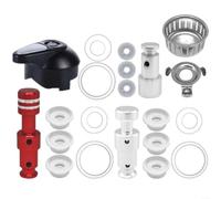 Glewi Kit de 21 pièces de rechange pour série IP-LUX, poignée de libération de vapeur et vannes avec joints en silicone pour autocuiseurs Lux 6Qt 8Qt