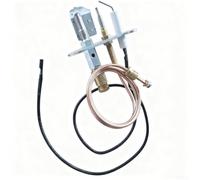 Glewi Kit de sécurité d'allumage ODS0027 avec allumage et thermocouple pour brûleur à flamme longue, pièce de réparation de chauffage de cheminée à gaz