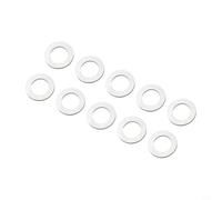 Glewi Lot de 10 bagues de réduction pour scie circulaire - Bague de conversion en métal pour adaptateur de lame - Plusieurs tailles de 16 mm à 32 mm - Finition argentée (16-10 mm)