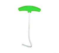 Glewi Lot de 10 extracteurs d'ongles portables d'extérieur en métal pour piquets d'auvent, avec boîte de rangement pour camping et jardin (extracteur de clous orange)