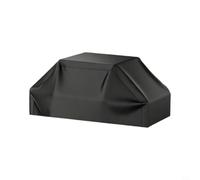 Glewi Lot de 2 housses semi-fermées trapézoïdales pour gril à gaz à dessus plat, tissu Oxford imperméable avec sangles