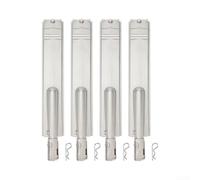 Glewi Lot de 4 brûleurs réglables pour barbecue 40,6 x 7,9 x 5,3 cm | Longueur réglable, pour une construction durable, pour une installation rapide, avec goupilles de verrouillage, ajustement