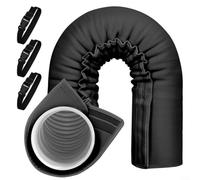 Glewi Manchon d'isolation pour tuyau de climatisation, kit de housse de conduit de climatiseur portable, enveloppe thermique pour tuyaux d'échappement de 12,7 à 15 cm pour stimuler le refroidissement