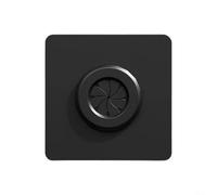 Glewi Plaque murale avec trou rotatif de 32 mm pour la gestion des câbles, ignifuge en polycarbonate sans perçage, autocollant à installer, blanc