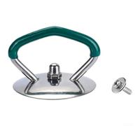 Glewi Poignée de couvercle de casserole en acier inoxydable avec poignée en silicone, bouton de rechange résistant à la chaleur pour ustensiles de cuisine, poignée de couvercle à visser