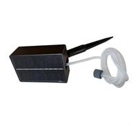 Glewi Pompe à oxygène solaire USB 1500 mAh, double puissance, pour étangs, réservoirs, seaux de pêche (pompe)