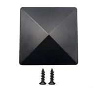 Glewi pour chapeau de Poteau de Clôture 4x4 Pouces, ABS pour Bois Extérieur(1pcs)