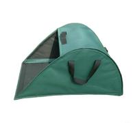 Glewi Sac de ramassage de feuilles de 88 litres en tissu Oxford avec design épuré pour nettoyage de pelouse de jardin, pelouse, herbe (vert)