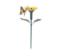 Glewi Solar Garden Stakes with Rotating Butterfly and Bird, 40cm Waterproof Solar-Powered Decor for Patio, Lawn, Wedding Outdoor Ornament(C)