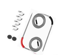 Glewi Sondes à viande de rechange pour grills à granulés, lot de 2 capteurs de thermomètre en acier inoxydable avec clips, accessoires de barbecue pour fumeurs
