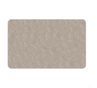 Glewi Tapis de sol en diatomite 30 x 80 cm à séchage rapide, absorbant l'eau, design antidérapant, en silicone, pour salle de bain, cuisine, entrée, gris (marron)