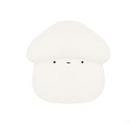 Glewi Veilleuse champignon à intensité variable avec minuterie, lampe rechargeable USB-C en silicone pour chambre d'enfant, 1200 mAh, blanc chaud