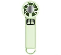 Glewi Ventilateur portatif avec refroidissement à glace, flux d'air turbo à 5 vitesses, technologie semi-conductrice pour voyage en plein air (vert)