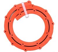 GLFLOW Bande de gabarit flexible pour le travail du bois, barre de moulage de type engrenage pour façonner les contours, légère avec trous pré-percés, 15 m (orange, 0,5 m)