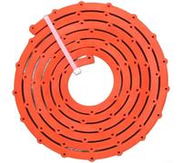 GLFLOW Bande de gabarit flexible pour le travail du bois, barre de moulage de type engrenage pour façonner les contours, légère avec trous pré-percés, 15 m (orange, 2 m)