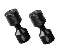 GLFLOW Broches à deux trous en acier inoxydable avec niveau à bulle, broches d'alignement amovibles de 2,8 cm et 4,8 cm pour gabarits et tâches d'assemblage (rouge - petit + niveau)