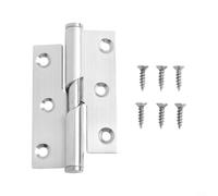 GLFLOW Charnière de porte en acier inoxydable à roulement silencieux, pour salle de bain, toilettes, chambre à coucher, étude, argent, 50,8 x 76,2 cm ou 78,7 x 99,1 cm pour gaucher et droite (7,6 cm à