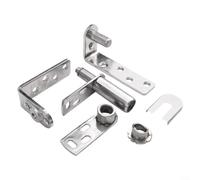 GLFLOW Charnières de porte à fermeture automatique double action en acier inoxydable robuste pour café, bar, saloon comptoir, ensemble de quincaillerie silencieuse à ressort (L)