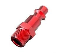 GLFLOW Ensemble de raccords d'air comprimé en aluminium anodisé 1/4" NPT filetage extérieur, raccord rapide pour compresseur d'air et outils pneumatiques