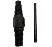 GLFLOW Extracteur de vis cassées à double tête, outil de retrait de filetage de tuyau en acier de 46 mm avec barre d'alimentation pour réparation de robinet de tuyauterie d'eau Noir