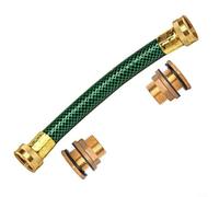GLFLOW Kit de liaison pour seau à pluie en laiton 20 mm, raccord de tuyau pour une installation facile, pour stockage de l'eau de la série seau d'eau de pluie (kit tandem de 0,5 m)