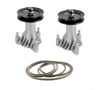 GLFLOW Kit de reconstruction de pont de tondeuse à gazon avec axe 532130794, poulie 153535, courroie 21547082 pour Hus LTX1000