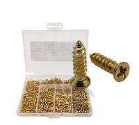 GLFLOW Lot de 1200 vis autotaraudeuses cruciformes en acier au carbone à tête fraisée M2/M25