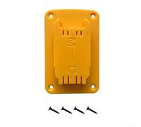 GLFLOW Lot de 3 perceuses murales en ABS jaune et support de batterie pour outils Dewalt 12 V 20 V, vis incluses pour une installation facile dans le garage