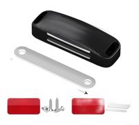 GLFLOW Lot de 6 loquets de porte magnétiques invisibles en forme de L à forte aspiration, sans perçage, fixation en acier, pour armoire, tiroir, porte coulissante, fermeture de garde-robe (E)