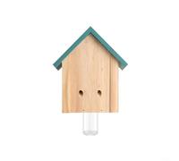 GLFLOW Piège à abeilles de charpentier résistant aux intempéries, construction en bois de pin suspendu pour le contrôle du jardin et de la cour (style A)