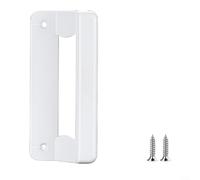 GLFLOW Poignée de porte coulissante en alliage de zinc avec surface laquée au four et design ergonomique, convient pour les portes de cuisine, de balcon et intérieures (2P2C20-LS blanc)