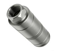 GLFLOW Raccord rapide hydraulique pour machines de construction NPT1/2 | Embrayage hydraulique de remplacement RE219420 RE72811 Avec verrouillage de sécurité Argent Durable pour les machines