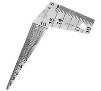 GLFLOW Règle pour écart croissant de 1 à 10 mm, pour jauge d'ouverture en forme de corne de 1 à 15 mm, outil magnétique de diamètre en acier 2CR13 pour test (bois de cerf 1 mm-10 mm-15 mm)