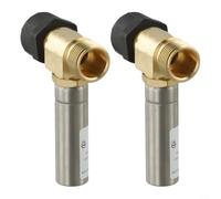 GLFLOW Robinet d'arrêt en acier inoxydable 7/8" pour toilettes | Amortisseur de marteau d'eau en acier inoxydable, vanne à flotteur 7/8", silencieux de tuyau en laiton C46500