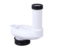 GLFLOW Siphon horizontal en polypropylène pour urinoir, entrée DN50 vers sortie DN40/DN50, raccord de drainage mural pour un débit efficace des déchets, blanc